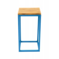 Mesa Cubo de Ferro  Azul P